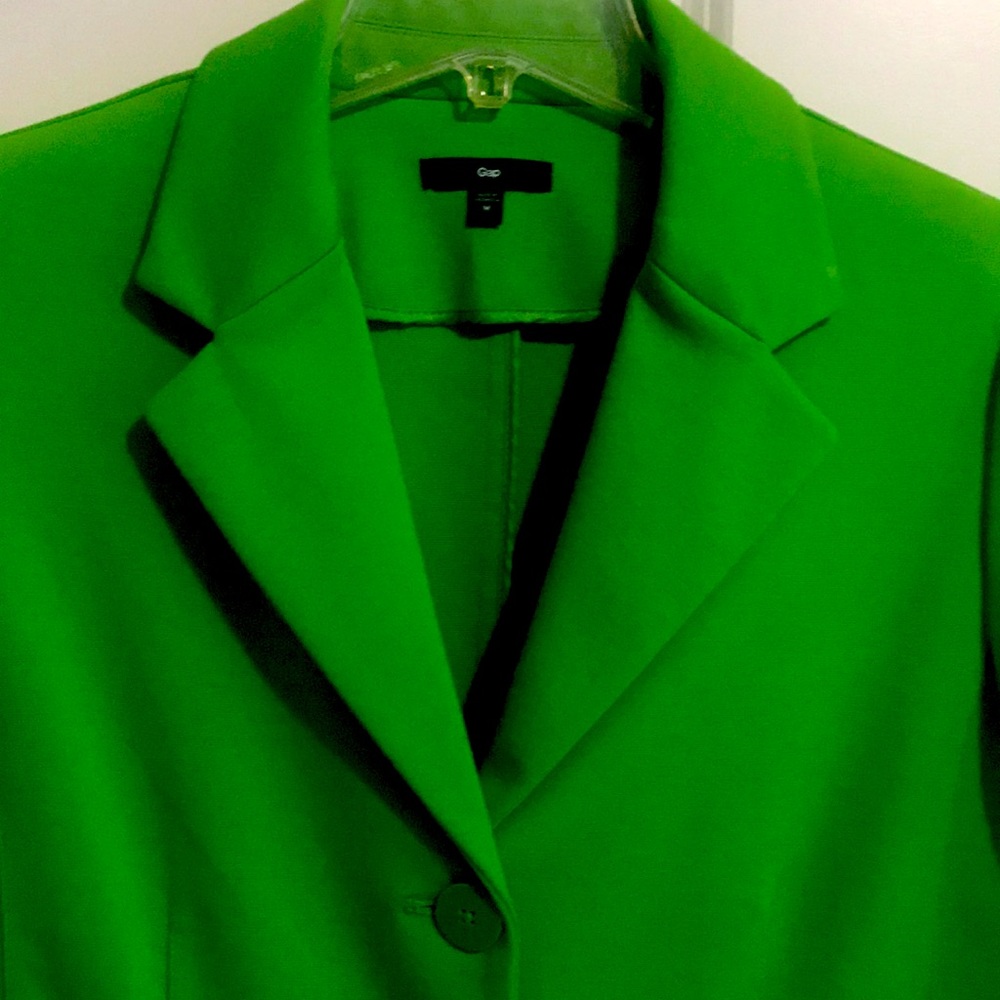 GAP Bright Green Women's Blazer - Picture 2 of 4